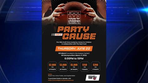 Voices For Children Foundation, Heat Foundation hosts Pre-NBA Draft Party